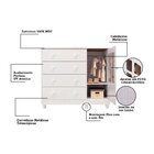 Quarto De Bebê Berço Com Capitonê Guarda Roupa E Cômoda Com J