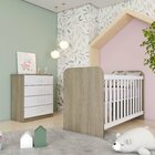 Quarto De Bebê Berço Com Cômoda Sonho Encantado Espresso Móve