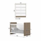 Quarto De Bebê Berço Com Cômoda Sonho Encantado Espresso Móve