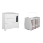 Quarto De Bebê Berço, Cômoda 4 Gavetas 1 Porta Happy Espresso