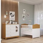 Quarto De Bebê Berço E Cômoda 4 Gavetas Happy Espresso Móveis