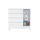 Quarto De Bebê Berço E Cômoda Fraldário Eloa  Branco