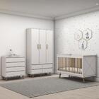 Quarto De Bebê Berço Mini Cama Amora Cômoda Lorena Guarda Rou