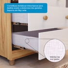 Quarto De Bebê Berço Mini Cama Com Capitonê Mdf Cômoda Elô Ne