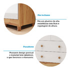 Quarto De Bebê Berço Mini Cama Com Capitonê Mdf Cômoda Elô Ne