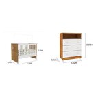 Quarto De Bebê Berço Mini Cama Cômoda 3 Gavetas Com Pés Doçur