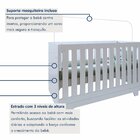 Quarto De Bebê Berço Mini Cama E Cômoda Com Colchão Nina