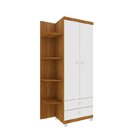 Quarto De Bebê Berço Mini Cama Guarda Roupa 2 Portas Com Pés