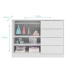 Quarto De Bebê Blenda Com Berço Multifuncional Cleo Branco Ac