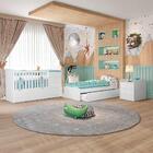 Quarto De Bebê Cléo Berço Multifuncional Cômoda Branco
