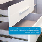 Quarto De Bebê Com 2 Berço Mini Cama Cômoda 1 Portas 3 Gaveta