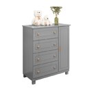 Quarto De Bebê Com Berço 3 Em 1, Cômoda 4 Gavetas 1 Porta E G