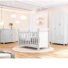 Quarto De Bebê Com Berço 3 Em 1, Cômoda 4 Gavetas 1 Porta E G