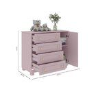 Quarto De Bebê Com Berço 3 Em 1, Cômoda 4 Gavetas E 1 Porta Ú