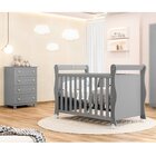 Quarto De Bebê Com Berço 3 Em 1 E Cômoda 4 Gavetas Údine Retr