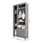 Quarto De Bebê Com Berço 3 Em 1 E Guarda Roupas 3 Portas Údin