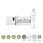 Quarto De Bebê Com Berço Americano 3 Em 1 E Cômoda 1 Porta Co