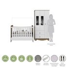 Quarto De Bebê Com Berço Americano 3 Em 1 E Guarda Roupa 3 Po