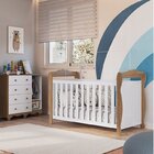 Quarto De Bebê Com Berço Americano E Cômoda 1 Porta Nina Espr