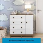 Quarto De Bebê Com Berço Americano E Cômoda 1 Porta Nina Espr