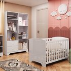 Quarto De Bebê Com Berço Americano E Guarda Roupa 4 Portas 2