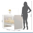 Quarto De Bebê Com Berço Com Colchão Suporte Life E Cômoda De