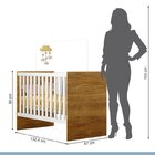 Quarto De Bebê Com Berço Com Suporte 100% Mdf Life E Cômoda 1