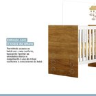 Quarto De Bebê Com Berço Com Suporte 100% Mdf Life E Cômoda 1