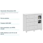 Quarto De Bebê Com Berço Cômoda Com Janela E Prateleira 100%