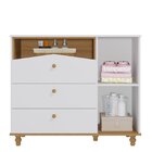 Quarto De Bebê Com Berço E Cômoda 3 Gavetas 1 Porta Picolé Es