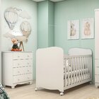 Quarto De Bebê Com Berço E Cômoda 4 Gavetas 100% Mdf Mimo  Br