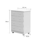 Quarto De Bebê Com Berço E Cômoda 4 Gavetas 100% Mdf Mimo  Br