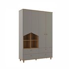 Quarto De Bebê Com Berço E Guarda Roupa 4 Portas 4 Gavetas Ba