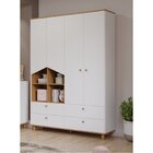 Quarto De Bebê Com Berço E Guarda Roupa 4 Portas 4 Gavetas Ba