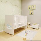 Quarto De Bebê Com Berço, Guarda-roupa 2 Portas E Cômoda 1 Po