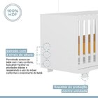 Quarto De Bebe Com Berço Mini Cama 100% Mdf Com Colchão Life