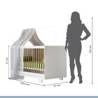 Quarto De Bebê Com Berço Mini Cama 100% Mdf Flocos E Cômoda 1