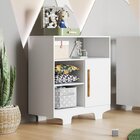Quarto De Bebê Com Berço Mini Cama 100% Mdf Life E Cômoda 100