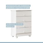 Quarto De Bebê Com Berço Mini Cama 100% Mdf Slim E Cômoda De