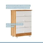 Quarto De Bebê Com Berço Mini Cama 100% Mdf Slim E Cômoda De