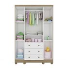 Quarto De Bebê Com Berço Mini Cama 2 Em 1 Cloe Guarda Roupa 4