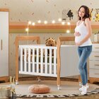 Quarto De Bebê Com Berço Mini Cama 3 Em 1 Soninho E Cômoda De