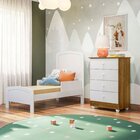 Quarto De Bebê Com Berço Mini Cama Allegra E Cômoda Soft Life