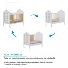 Quarto De Bebê Com Berço Mini Cama Com Capitonê E Guarda Roup