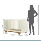 Quarto De Bebê Com Berço Mini Cama Com Colchão E Cômoda Floco