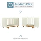 Quarto De Bebê Com Berço Mini Cama Com Colchão E Cômoda Floco