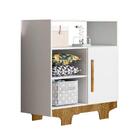 Quarto De Bebê Com Berço Mini Cama Com Colchão E Cômoda Floco