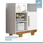 Quarto De Bebê Com Berço Mini Cama Com Colchão E Cômoda Floco