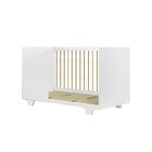 Quarto De Bebê Com Berço Mini Cama Com Colchão Flocos E Cômod