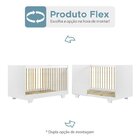 Quarto De Bebê Com Berço Mini Cama Com Colchão Flocos E Cômod